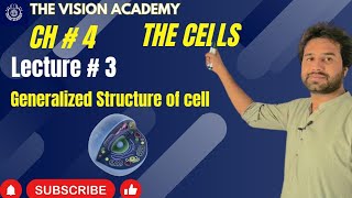 Chapter 4 Cell  Generalized structure of cell  11th Class Biology  Vision Academy [upl. by Vachel]