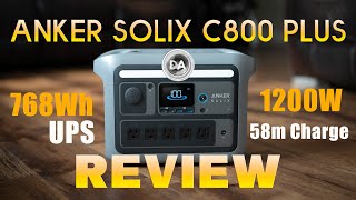 Anker Solix C800 Plus Portable Power Station Review  A Campers Best Friend [upl. by Liemaj]