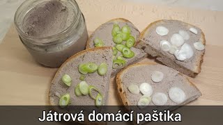 Játrová domácí paštika s kuřecích jater  recept [upl. by Ahsiuqel919]