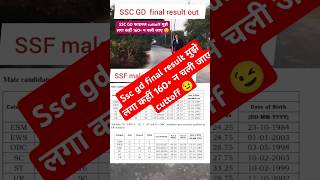 SSC GD final result out🖊📝🔥🎯💯 sscgd highcuttofffinalresult sscresults motivational 🔥shortsyt [upl. by Thor715]