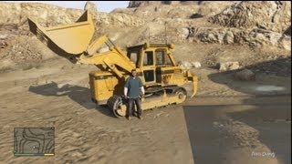 ★ GTA 5  Bulldozer Locations amp Gameplay [upl. by Eedoj]