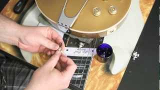 Step by Step on How to Install Schaller Strap Locks on a Les Paul or any Guitar by Scott Sill [upl. by Eilarol]