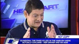 Guingona tells NPA Surrender culprits in attack [upl. by Matthaus452]