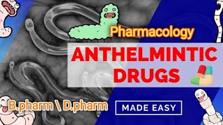 Anthelmintic Drugs  Pharmacology  Albendazole Pyrantel Praziquantel Ivermectin [upl. by Lowry159]