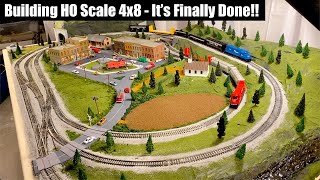 Building a 4x8 HO Train Layout Part 4  Its Finally Complete [upl. by Depoliti346]