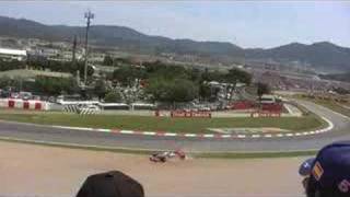 New HD version Hekki Kovalainen´s crash at Barcelona 2008 from Nstand [upl. by Aholah]