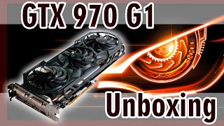 Unboxing GTX 970 G1 Gaming 4GD Gigabyte [upl. by Burkitt891]