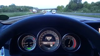 Mercedes E200 CDI Bluetec TOP SPEED TEST [upl. by Rats90]