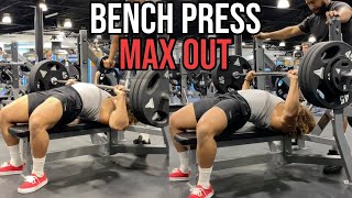 Bulk Life Day 8  Bench Press Max Out [upl. by Golden]