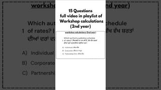 Part  04 2nd year Workshop Calculations ITI CBT EXAM important Questions Itielectrician12 [upl. by Ahsimik]