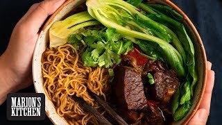 Taiwanese Beef Noodle Soup  Marions Kitchen [upl. by Loss29]