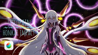 Honkai Impact 3 God Kiana  Medibang  SPEEDPAINT [upl. by Veronica]