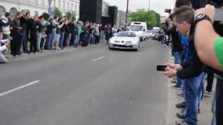 MercedesBenz SLR McLaren burnout  Gumball 3000 in Warsaw [upl. by Idner629]