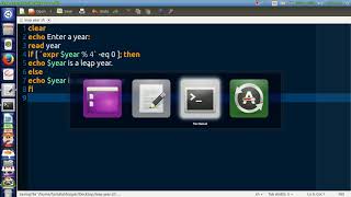 Shell Script to find the leap year [upl. by Inoj]
