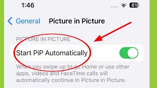 What is Start PiP Automatically in iPhone ios 17 [upl. by Zrike283]