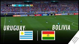 URUGUAY vs BOLIVIA  Eliminatorias Mundial 2026 • Simulación amp Recreación de Video Juego [upl. by Ynaffital981]