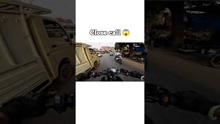 Close call 😱 mt15lover mt15 yamaha hyperride closecall bikeride rider trafficride jammu [upl. by Aisek178]