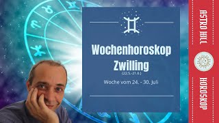 Wochenhoroskop für Zwilling vom 24  30 Juli 2023 [upl. by Ykcub]