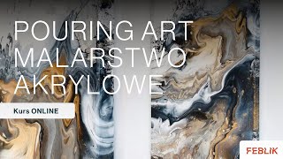 Pouring Art – Malarstwo Akrylowe dla Początkujących  Kurs ONLINE [upl. by Ahtiekahs]