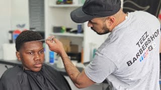 AFRO LOW TAPER FADE TUTORIAL [upl. by Nolek192]