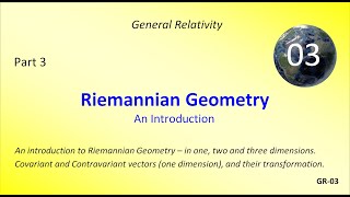 Introduction to Riemannian Geometry  Covariant amp Contravariant Vectors [upl. by Adekam]