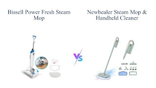 Bissell Power Fresh Steam Mop vs Newbealer Steam Mop Comparison  Review 🧼 [upl. by Yrogiarc]