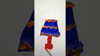 Night Lamp 🛋️ Acrylic Painting For Kids nightlamp painting trending shorts viralvideo lamp [upl. by Synn]