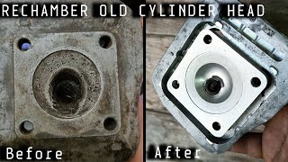 HONDA DIO CYLINDER HEAD CNC RECHAMBER 50CC TO 70CC [upl. by Eilraep]