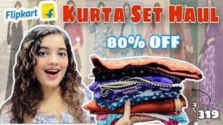 Flipkart Kurti Haul  Flipkart Kurta Sets Haul under Budget  70 Off Online Shopping Rakhi Outfits [upl. by Erdied]