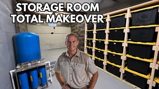 Storage Room amp Workshop Organization Space Saving Before amp After [upl. by Anuahsal]