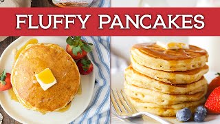 3 SECRETS for the FLUFFIEST Pancakes 🥞🙌🏻🤩 [upl. by Adaran]