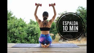 Tonifica espalda en casa en 10 min  MalovaElena [upl. by Sixla]