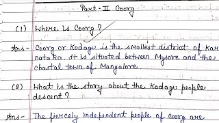 Coorg Glimpses Of Indias Part 2 Class 10 English Chapter 7 Question Answer  Explanation [upl. by Bellamy26]