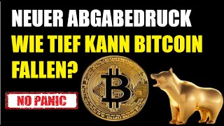 BITCOIN BTC UPDATE ✅ BITCOIN WEITER UNTER DRUCK ✅ WIE TIEF KANN DER BTC KURS FALLEN  ✅ [upl. by Pollack]