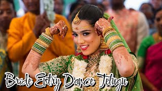 Bride entry dance telugu songs in Wedding  Namani Srilahari [upl. by Elletnuahs183]