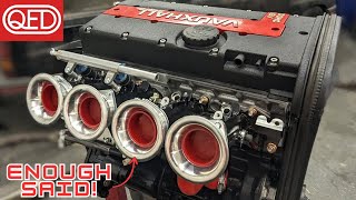 Building the ULTIMATE fast road Vauxhall Nova engine Forged Cammed ITB C20XE [upl. by Amarillis]