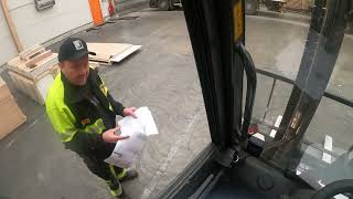 Professional Forklift operator Loading a full truck and trailer as a pro [upl. by Reivazx]