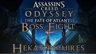 Assassins Creed Odyssey The Fate of Atlantis  Hekatonchires Boss Fight Nightmare Difficulty [upl. by Gnuy]