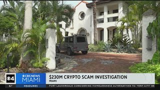 FBI swarms Miami luxury home in raid connected to 230 million crypto scam [upl. by Yendis]