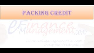 Packing Credit [upl. by Clementis]