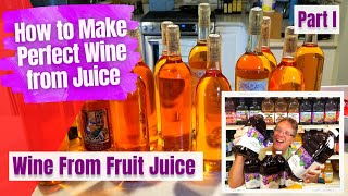 How to Make Wine from Fruit Juice  The Only Wine Recipe You Will Ever Need  Part I [upl. by Korey]