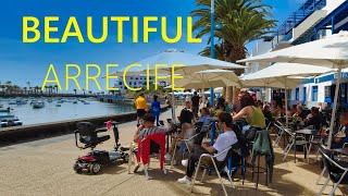 Arrecife LANZAROTE Spain 2024 🇪🇸 🔴 NEW Walking Tour in Canary Islands 4K UHD [upl. by Yekcin954]