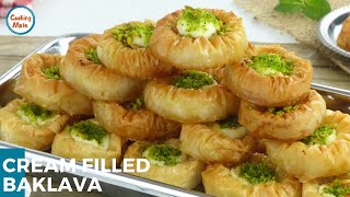 Cream Filled Baklava Recipe by Cooking Mate [upl. by Ellennahc]