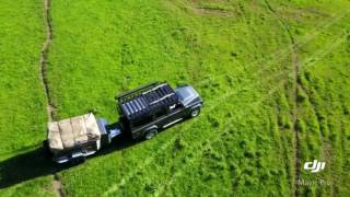 Metalian Trailer tent with Land Rover Defender 110 SW Mavic Pro [upl. by Martel380]