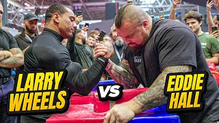 Eddie Hall x Larry Wheels Arm Wrestling [upl. by Amargo]