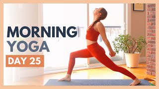 DAY 25 CONNECT  10 min Morning Yoga Stretch – Flexible Body Yoga Challenge [upl. by Esidnac]