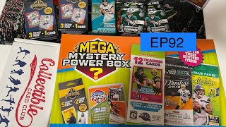 2023 mega mystery football power box and collectible card club [upl. by Ynneb428]