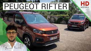 Peugeot RIFTER prova in anteprima del multispazio che diventa SUV anche 7 posti [upl. by Yllrebmik]