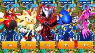 Sonic Dash  Super Shadow vs Metal Sonic vs Infinite vs All Bosses Zazz Eggman  Gameplay [upl. by Mccarthy]