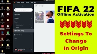 FIFA 22 Offline Activation II Settings To Change In Origin In 2025 [upl. by Euhsoj]